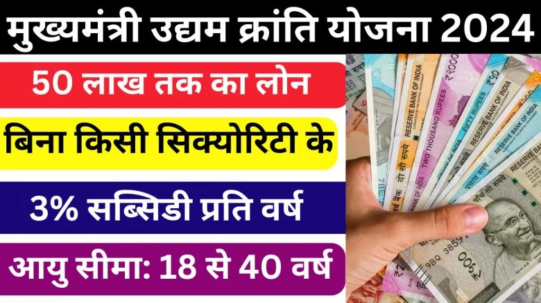 Mukhyamantri Udyam Kranti Yojana 2024